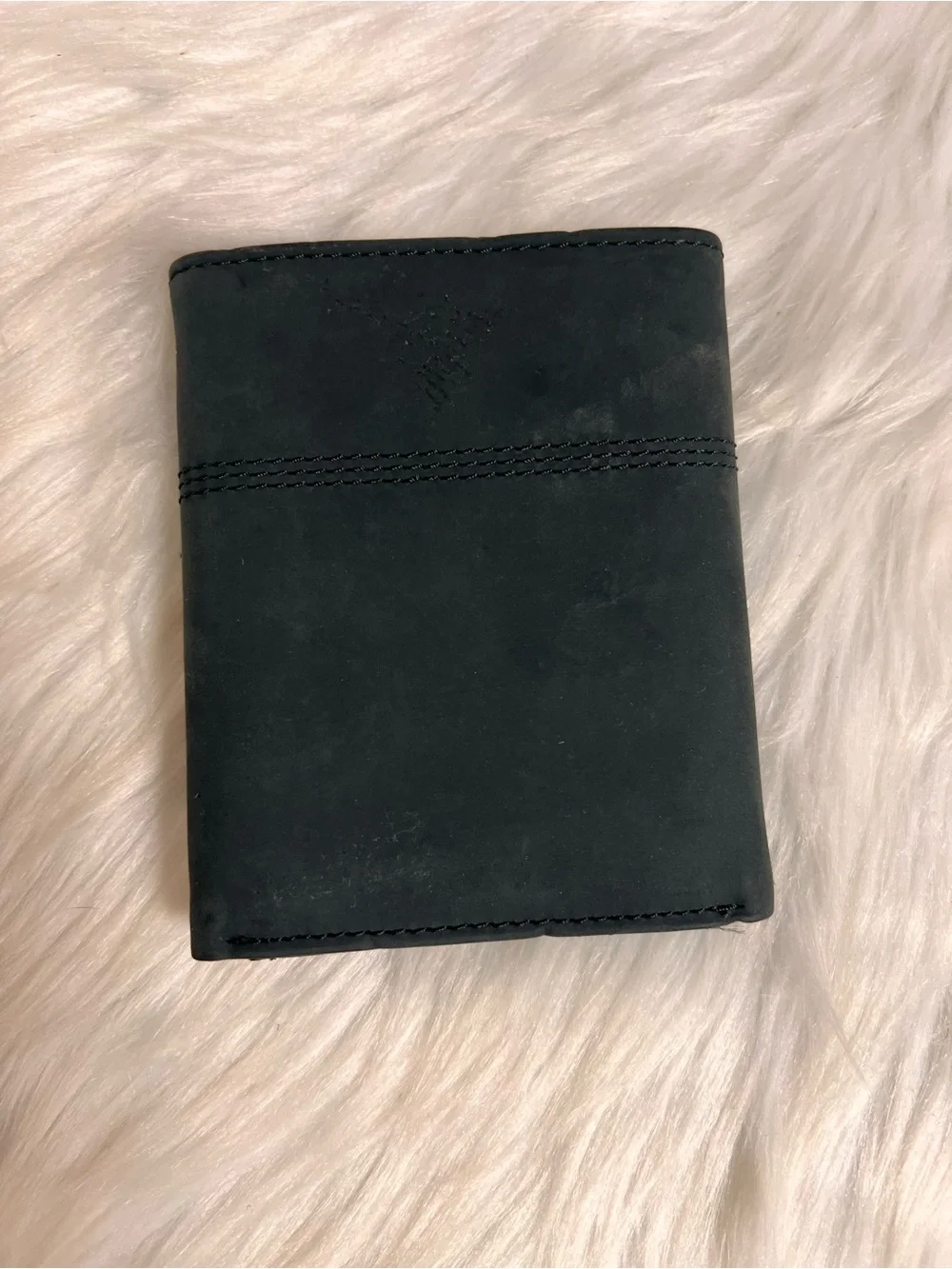 Carhartt Black Trifold Wallet with Yellow Logo Patch